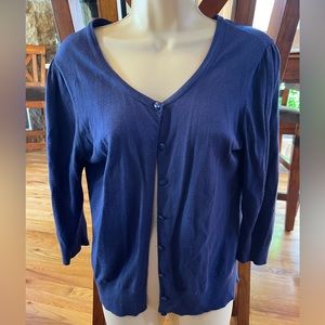 Halogen Large Blue cardigan